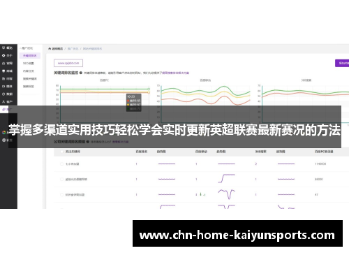 掌握多渠道实用技巧轻松学会实时更新英超联赛最新赛况的方法 掌握多渠道实用技巧轻松学会实时更新英超联赛最新赛况的方法